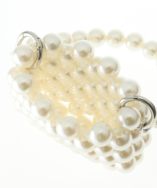 SLOBE citron.（スローブシトロン）の「SLOBE citron. ボールビーズミニBAG（ショルダーバッグ・レディース・ホワイト/アイボリー・FREE）」の8枚目の写真