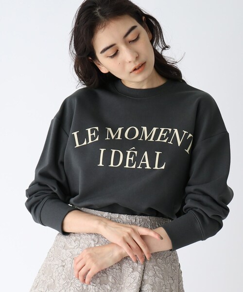 C Le Moment Ideal ロゴスウェット スウェット Opaque Clip オペークドットクリップ のファッション通販 Zozotown