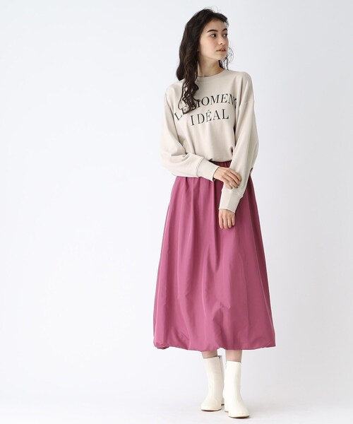 OPAQUE.CLIP（オペークドットクリップ）の「◆【C】LE MOMENT IDEAL ロゴスウェット（スウェット・レディース・ライトグレー/グレー系その他・40/38/36）」の13枚目の写真