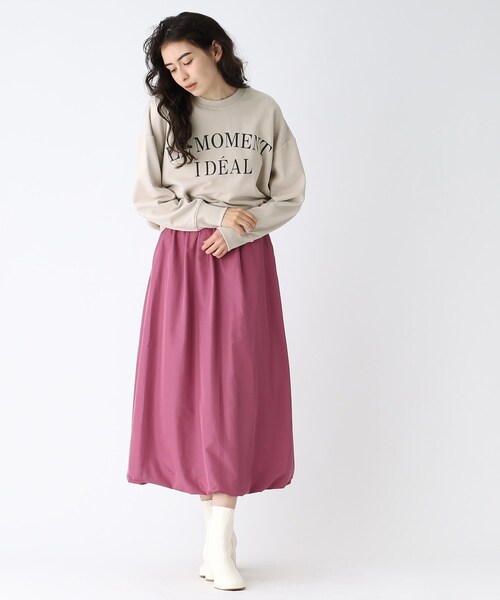 OPAQUE.CLIP（オペークドットクリップ）の「◆【C】LE MOMENT IDEAL ロゴスウェット（スウェット・レディース・ライトグレー/グレー系その他・40/38/36）」の11枚目の写真