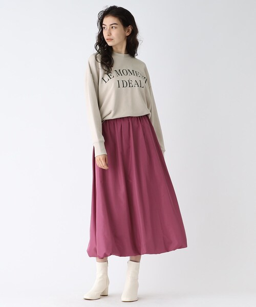 OPAQUE.CLIP（オペークドットクリップ）の「◆【C】LE MOMENT IDEAL ロゴスウェット（スウェット・レディース・ライトグレー/グレー系その他・40/38/36）」の9枚目の写真