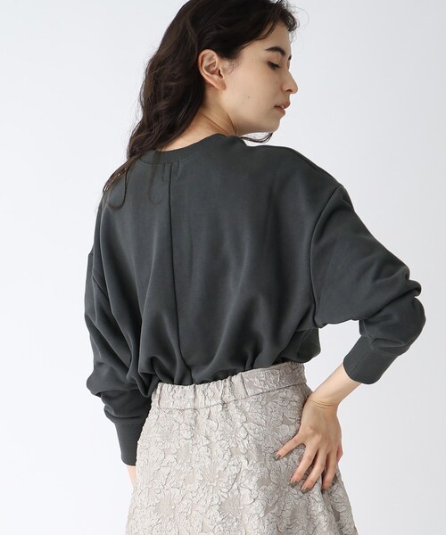 OPAQUE.CLIP（オペークドットクリップ）の「◆【C】LE MOMENT IDEAL ロゴスウェット（スウェット・レディース・ライトグレー/グレー系その他・40/38/36）」の4枚目の写真