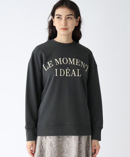 OPAQUE.CLIP（オペークドットクリップ）の「◆【C】LE MOMENT IDEAL ロゴスウェット（スウェット・レディース・ライトグレー/グレー系その他・40/38/36）」の15枚目の写真