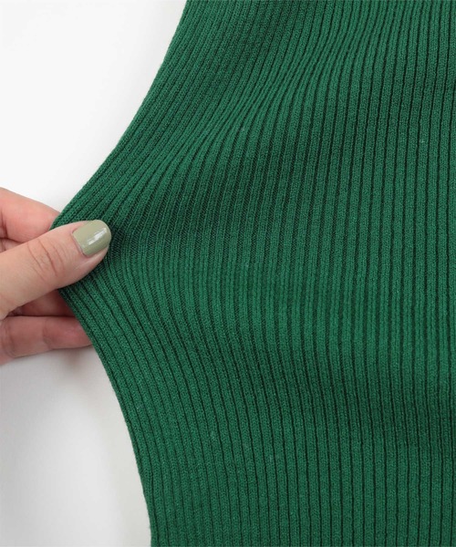 miette（ミエット）の「ﾌﾟﾁﾊｲﾈｯｸﾌｨﾝｶﾞｰﾎｰﾙﾘﾌﾞﾆｯﾄ（ニット/セーター・レディース・ブラック/ピンク/オレンジ/ブルー/グリーン・FREE）」の22枚目の写真