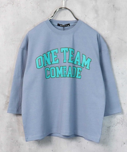 THE CASUAL(カジュアル)の「【USコットン100%】プリント長袖Tシャツ(Tシャツ/カットソー・キッズ・ブラック/ブラウン/チャコール/グレー系/オフホワイト/ダークグリーン/ベージュ系/ベージュ/ブルー/ネイビー/杢グレー/ダークグリーン系・120cm/140cm/160cm/110cm/130cm/150cm)」の12枚目の写真