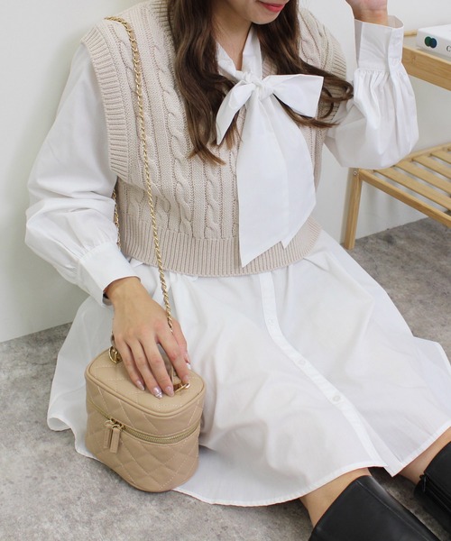 セール Vネックニットベスト ボウタイワンピースセット Tシャツ カットソー Ingni イング のファッション通販 Zozotown セール Vネックニットベスト ボウタイワンピースセット Tシャツ カットソー Ingni イング のファッション通販 Zozotown