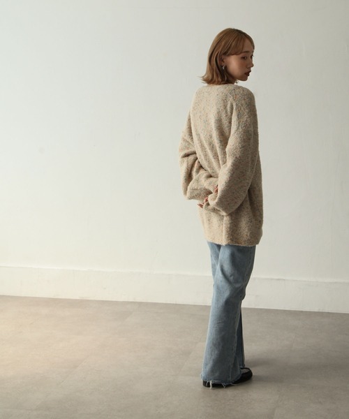 Chillfar(チルファー)の「カラーネップカーディガン(カーディガン/ボレロ・レディース・ブラック/ピンク/オレンジ/ブルー/アイボリー・FREE)」の21枚目の写真