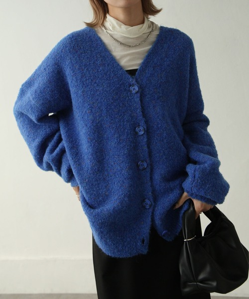 Chillfar(チルファー)の「カラーネップカーディガン(カーディガン/ボレロ・レディース・ブラック/ピンク/オレンジ/ブルー/アイボリー・FREE)」の22枚目の写真