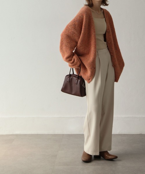 Chillfar(チルファー)の「カラーネップカーディガン(カーディガン/ボレロ・レディース・ブラック/ピンク/オレンジ/ブルー/アイボリー・FREE)」の18枚目の写真