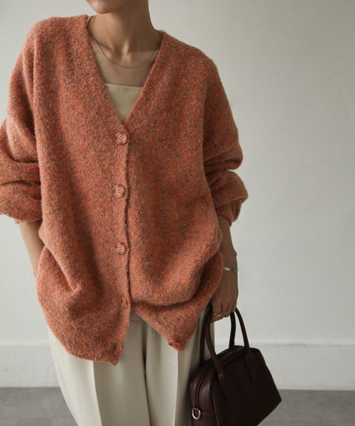 Chillfar(チルファー)の「カラーネップカーディガン(カーディガン/ボレロ・レディース・ブラック/ピンク/オレンジ/ブルー/アイボリー・FREE)」の14枚目の写真