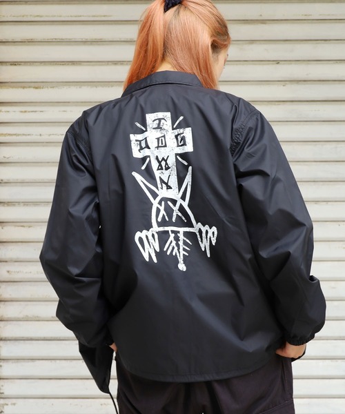 DOGTOWN(ドッグタウン)の「DOGTOWN/ドッグタウン RAT FACE COACH JACKET コーチジャケット(その他アウター・メンズ・ブラック・M/L/XL)」の14枚目の写真
