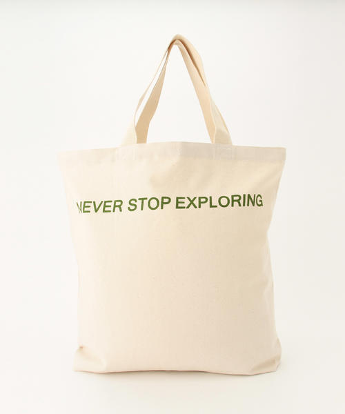 BEAMS BOY（ビームスボーイ）の「THE NORTH FACE / ORGANIC COTTON TOTE（トートバッグ・レディース・グリーン/ブルー・ONE SIZE）」の6枚目の写真