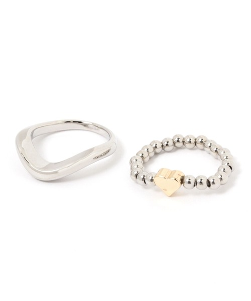 niko and...（ニコアンド）の「メタル2本セットリング（リング・レディース・その他1/その他2/その他3・0）」の2枚目の写真