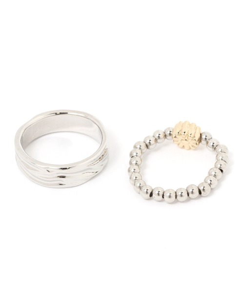 niko and...（ニコアンド）の「メタル2本セットリング（リング・レディース・その他1/その他2/その他3・0）」の4枚目の写真