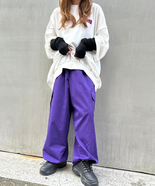 INGNI（イング）の「スノーカーゴパンツ（カーゴパンツ・レディース・カーキ/パープル/グリーン/ブラック・FREE）」の12枚目の写真