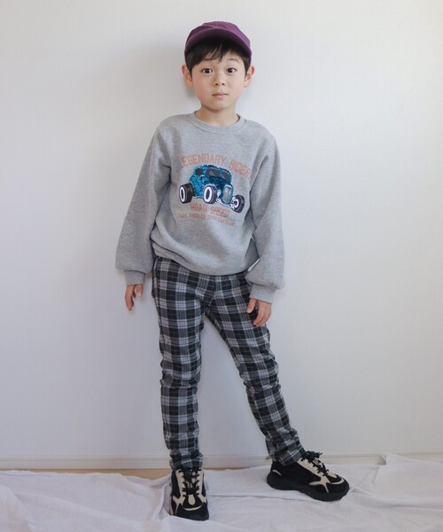SHOO・LA・RUE(シューラルー)の「◆【90-130cm/速乾】BOY 裏起毛スウェット(スウェット・キッズ・黄緑系/ブラック/グレー・09/10/11/12/13)」の5枚目の写真
