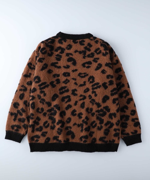 Right-on（ライトオン）の「総柄シャギーニットクルー（ニット/セーター・メンズ・ゴールド/ブルー/ダークブラウン/パープル/ブラック×レッド/ブラック/ワイン/グリーン/ブラック×グレー・L/XL/M）」の13枚目の写真