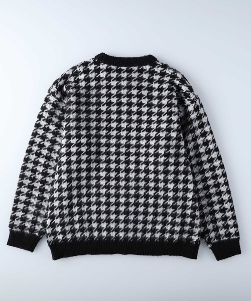 Right-on（ライトオン）の「総柄シャギーニットクルー（ニット/セーター・メンズ・ゴールド/ブルー/ダークブラウン/パープル/ブラック×レッド/ブラック/ワイン/グリーン/ブラック×グレー・L/XL/M）」の11枚目の写真