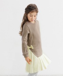 Bee des Bee（ビーデスビー）の「裏起毛 ドッキングリボンワンピース（ワンピース）」