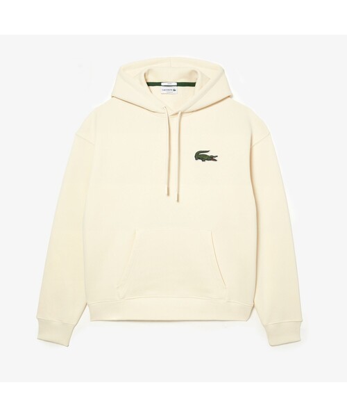 LACOSTE（ラコステ）の「オーガニックコットンプルオーバーパーカ（パーカー・メンズ・グリーン/ネイビー/ベビーピンク/ブルー/オフホワイト・L/M/S/XS）」の9枚目の写真