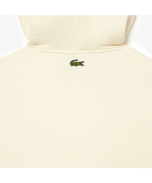 LACOSTE オーガニックコットンプルオーバーパーカー オフホワイト LACOSTE（ラコステ）の「オーガニックコットンプルオーバーパーカ