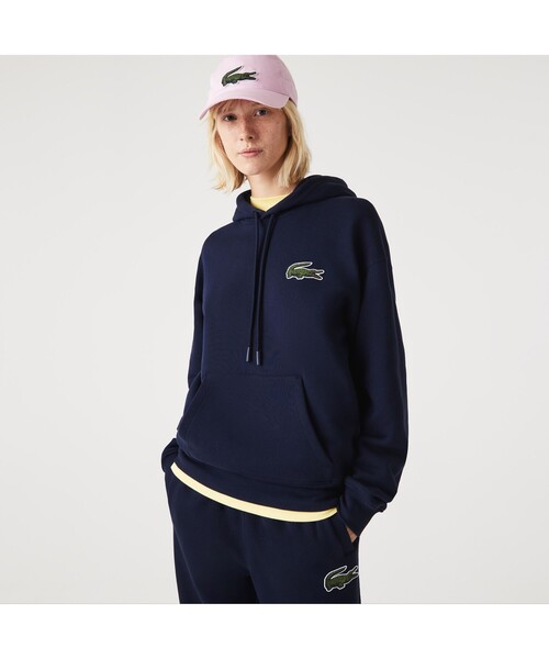 LACOSTE オーガニックコットンプルオーバーパーカー オフホワイト LACOSTE（ラコステ）の「オーガニックコットンプルオーバーパーカ