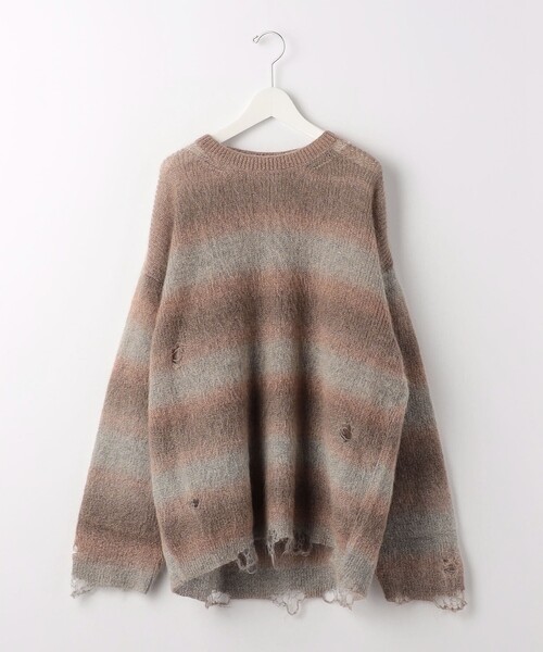 FACCIES＞ GRADATION DAMAGE KNIT/ニット