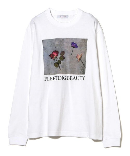 Ray BEAMS（レイビームス）の「Available Today × Ray BEAMS / 別注 Fleeting Beauty ロングスリーブ Tシャツ（Tシャツ/カットソー・レディース・ホワイト・ONE SIZE）」の6枚目の写真