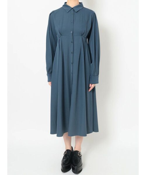 MURUA（ムルーア）の「ウエストタックシャツワンピース（ワンピース・レディース・ブラック/ブルー/ベージュ・FREE）」の16枚目の写真