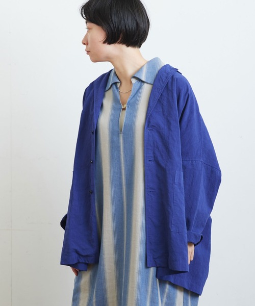 ⭐️ルネ⭐️ワンピース⭐️ブルー ストライプ⭐️DM掲載 yuni（ユニ ）の「オンブレストライプ ワンピース C/R/L ombre