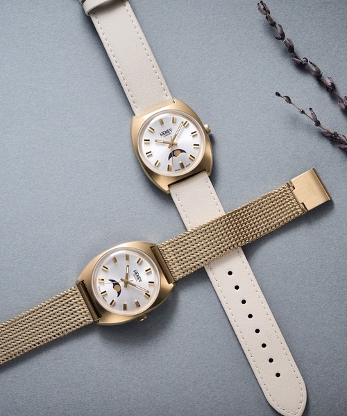 HENRY LONDON（ヘンリーロンドン）の「HENRY LONDON/ヘンリーロンドン APPLE LEATHER 腕時計 HRL-HL33LM0448AL メンズ レディース（アナログ腕時計・レディース・シルバー・FREE）」の3枚目の写真