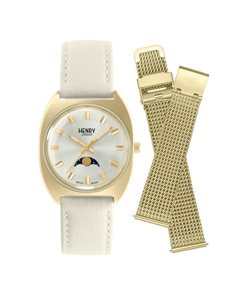 HENRY LONDON（ヘンリーロンドン）の「HENRY LONDON/ヘンリーロンドン APPLE LEATHER 腕時計 HRL-HL33LM0448AL メンズ レディース（アナログ腕時計・レディース・シルバー・FREE）」の6枚目の写真