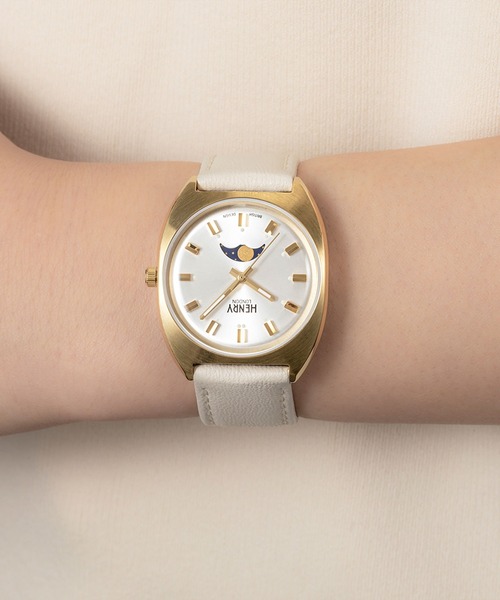 HENRY LONDON（ヘンリーロンドン）の「HENRY LONDON/ヘンリーロンドン APPLE LEATHER 腕時計 HRL-HL33LM0448AL メンズ レディース（アナログ腕時計・レディース・シルバー・FREE）」の5枚目の写真