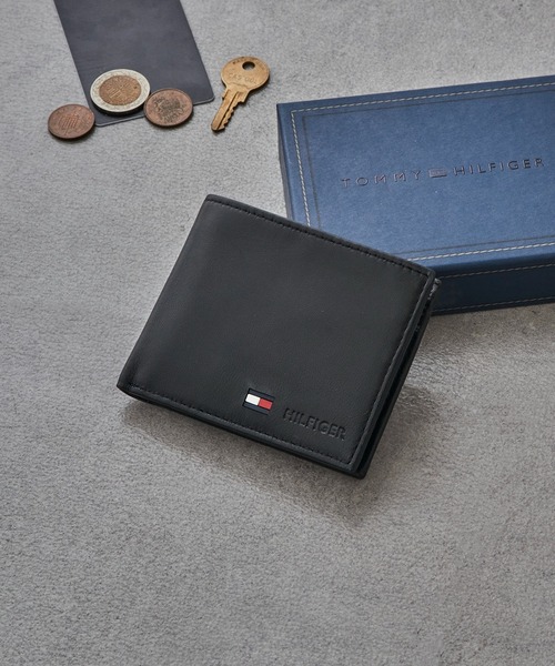 TOMMY HILFIGER（トミーヒルフィガー）の「【TOMMY HILFIGER】31TL25X020 二つ折り財布（財布・メンズ・ブラック・FREE）」の2枚目の写真