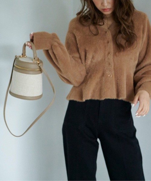 FREE'S MART（フリーズマート）の「◆バニティバッグ（ショルダーバッグ・レディース・ベージュ/ブラック/グレー・ﾌﾘ-）」の18枚目の写真