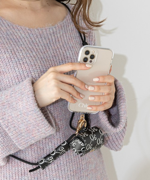Chico（チコ）の「スマホショルダーストラップ（スマホグッズ・レディース・ブラック/ミント/アイボリー/ピンク/ブラウン/ベージュ/ホワイト系その他2・FREE）」の4枚目の写真