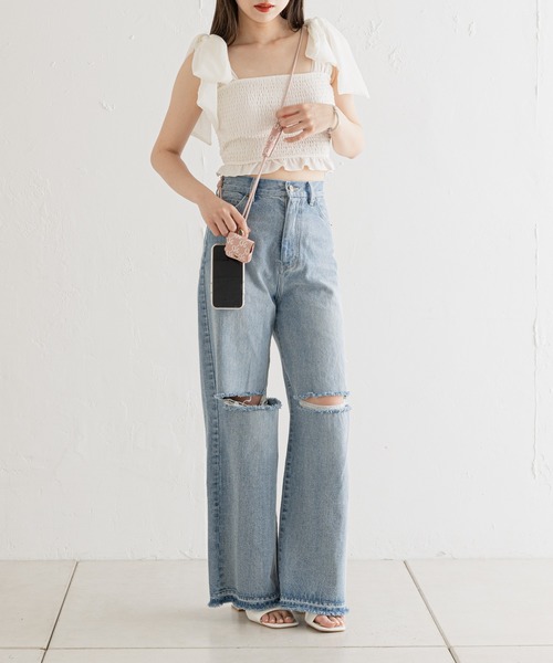 Chico（チコ）の「スマホショルダーストラップ（スマホグッズ・レディース・ブラック/ミント/アイボリー/ピンク/ブラウン/ベージュ/ホワイト系その他2・FREE）」の12枚目の写真