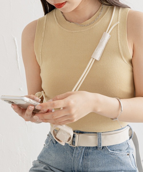 Chico（チコ）の「スマホショルダーストラップ（スマホグッズ・レディース・ブラック/ミント/アイボリー/ピンク/ブラウン/ベージュ/ホワイト系その他2・FREE）」の14枚目の写真