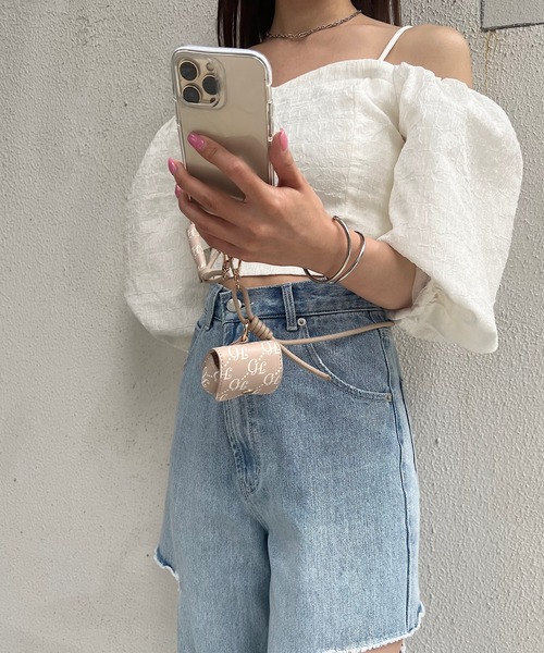 Chico（チコ）の「スマホショルダーストラップ（スマホグッズ・レディース・ブラック/ミント/アイボリー/ピンク/ブラウン/ベージュ/ホワイト系その他2・FREE）」の19枚目の写真