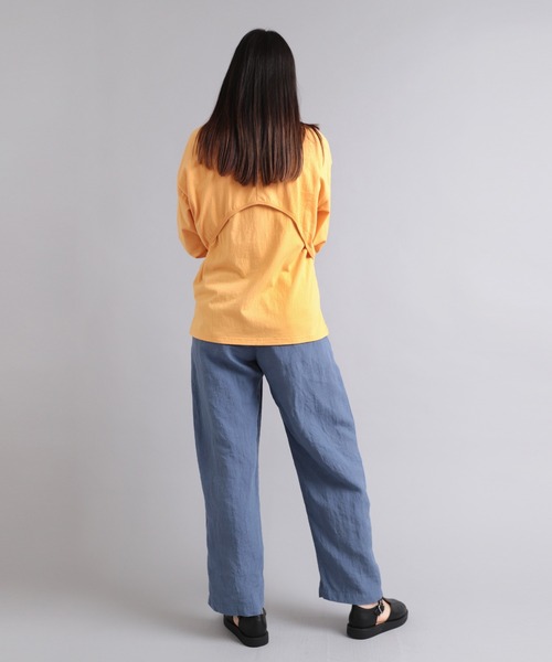 RNA-N(アールエヌエーエヌ)の「M1991 OE天竺レイヤードデザインカットソー(Tシャツ/カットソー・レディース・ブラック/オフホワイト/イエロー・MEDIUM)」の5枚目の写真