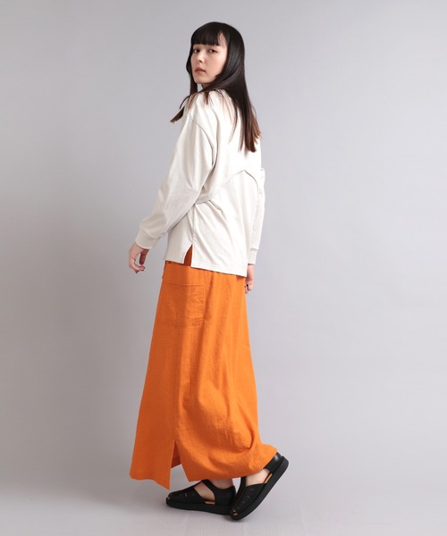 RNA-N(アールエヌエーエヌ)の「M1991 OE天竺レイヤードデザインカットソー(Tシャツ/カットソー・レディース・ブラック/オフホワイト/イエロー・MEDIUM)」の4枚目の写真