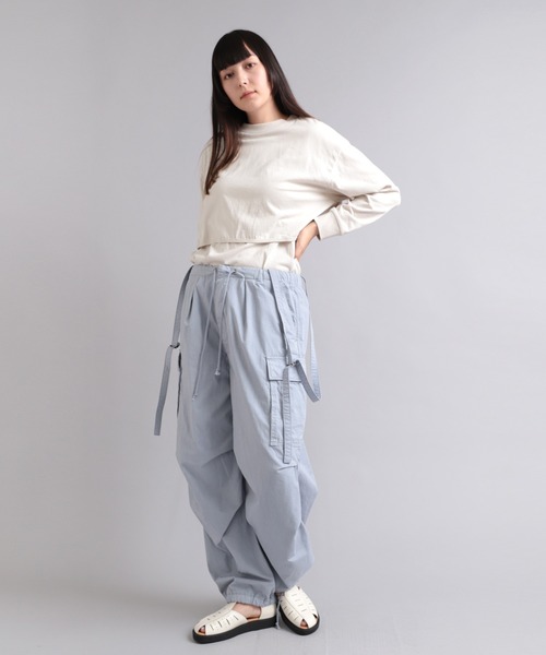 RNA-N(アールエヌエーエヌ)の「M1991 OE天竺レイヤードデザインカットソー(Tシャツ/カットソー・レディース・ブラック/オフホワイト/イエロー・MEDIUM)」の9枚目の写真