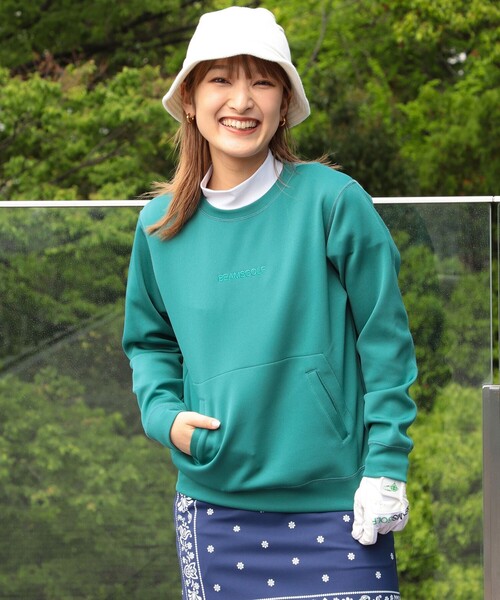 WOMEN〉BEAMS GOLF ORANGE LABEL / バーチカルニット プルオーバー
