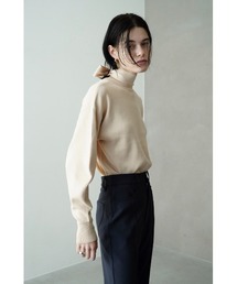 CLANE | CLANE/クラネ/W FACE NECK RIBBON KNIT TOPS(Tシャツ/カットソー)