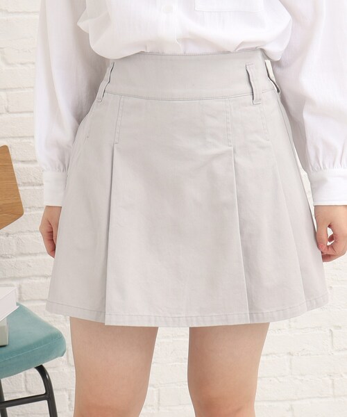 PINK-latte（ピンクラテ）の「大人っぽ韓国風♪タックミニスカート（スカート・キッズ・ライトグレー/ライトベージュ/ブルー系8・14/15 /16）」の11枚目の写真