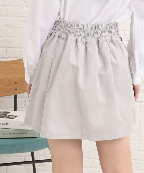 PINK-latte（ピンクラテ）の「大人っぽ韓国風♪タックミニスカート（スカート・キッズ・ライトグレー/ライトベージュ/ブルー系8・14/15 /16）」の10枚目の写真