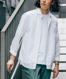 【Herdmans / ハードマンズ】 コットン リネン カッタウェイ シャツ