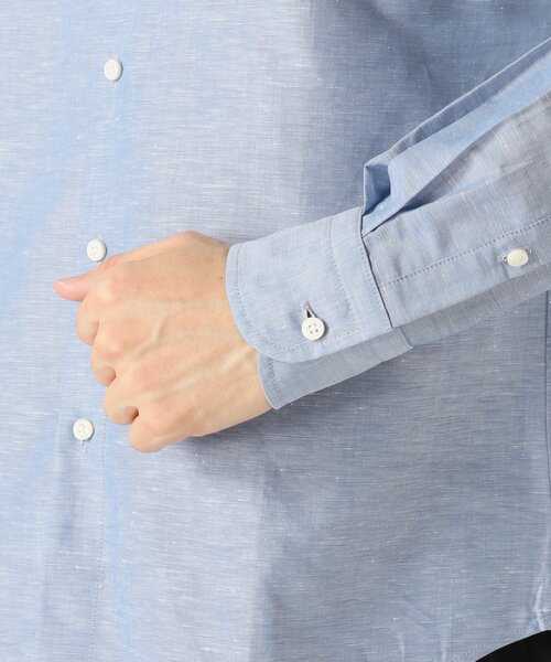 EDIFICE（エディフィス）の「【Herdmans / ハードマンズ】 コットン リネン カッタウェイ シャツ（シャツ/ブラウス・メンズ・チャコールグレー/ホワイト/ブラウン系その他/ベージュ系その他/ネイビー/ブルー系その他・SMALL/MEDIUM/LARGE/X-LARGE）」の18枚目の写真