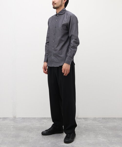 EDIFICE（エディフィス）の「【Herdmans / ハードマンズ】 コットン リネン カッタウェイ シャツ（シャツ/ブラウス・メンズ・チャコールグレー/ホワイト/ブラウン系その他/ベージュ系その他/ネイビー/ブルー系その他・SMALL/MEDIUM/LARGE/X-LARGE）」の9枚目の写真