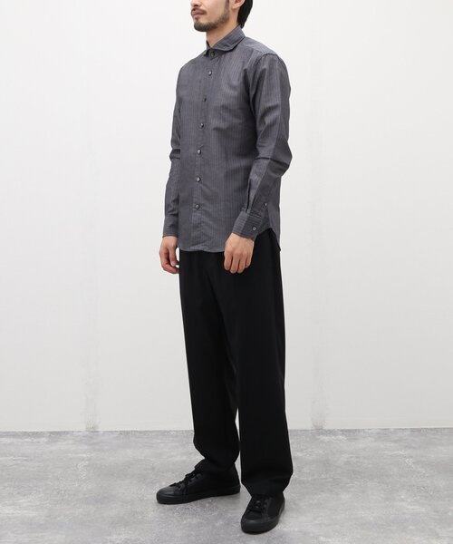 EDIFICE（エディフィス）の「【Herdmans / ハードマンズ】 コットン リネン カッタウェイ シャツ（シャツ/ブラウス・メンズ・チャコールグレー/ホワイト/ブラウン系その他/ベージュ系その他/ネイビー/ブルー系その他・SMALL/MEDIUM/LARGE/X-LARGE）」の8枚目の写真